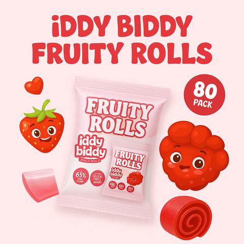 Iddy Biddy Fruity Rolls x80