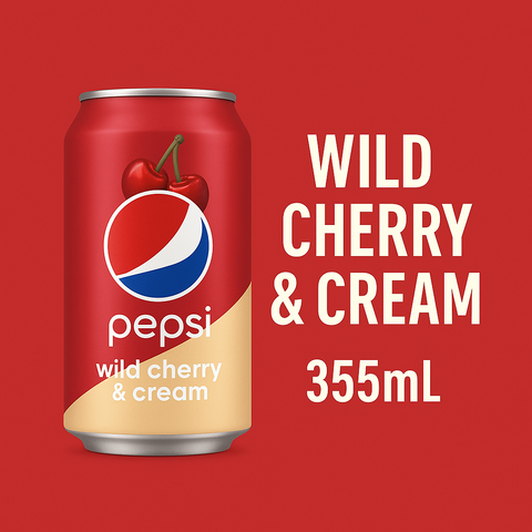 USA Pepsi Wild Cherry & Cream (Single Can - 355ml)