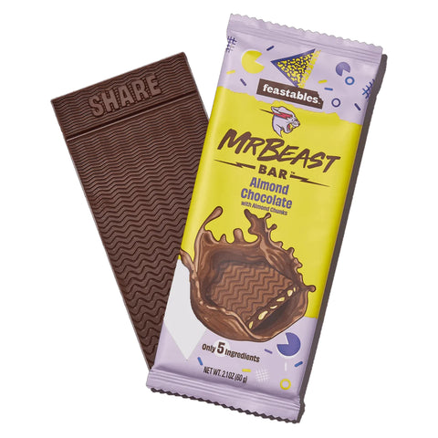 Mr Beast Chocolate Feastables - Almond