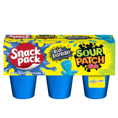 Sour Patch Blue Raspberry Snack Pack x6