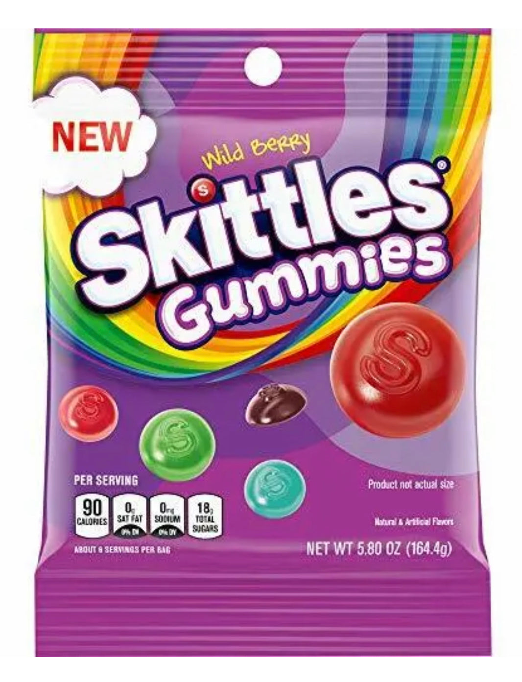US Skittles Wild Berry Gummies 164.4g