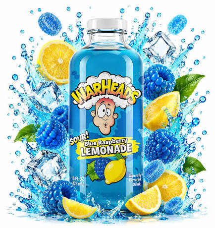 USA Warheads Lemonade 473ml - Sour Blue Raspberry