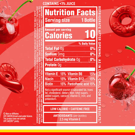 USA Sparkling Ice - Life Savers Wild Cherry 500ml