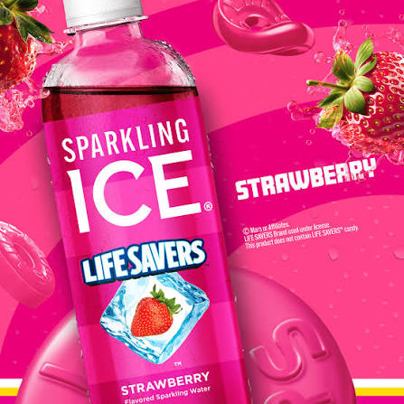 USA Sparkling Ice - Life Savers Strawberry 500ml
