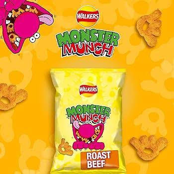 UK Walkers Monster Munch 72gm - Roast Beef