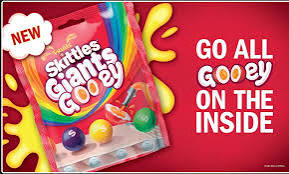 UK Skittles Giants Gooey 125gm