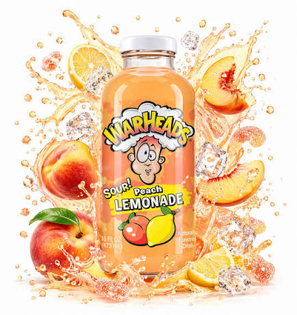 USA Warheads Lemonade 473ml - Sour Peach
