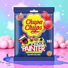 USA Chupa Chups Tongue Painting LollyPops - Bag of 10
