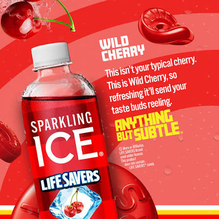 USA Sparkling Ice - Life Savers Wild Cherry 500ml