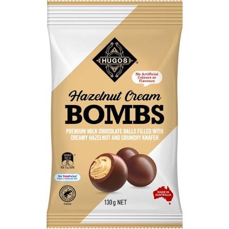 Hugos Hazlenut Cream Bombs - 130gm