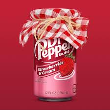 USA Dr Pepper Strawberries and Cream- Single 355ml Can
