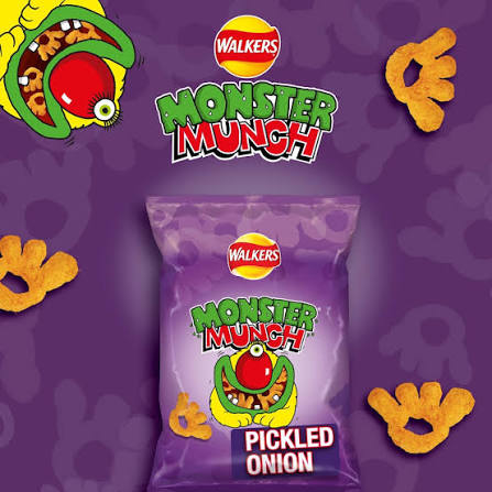 UK Walkers Monster Munch 72gm - Pickled Onion