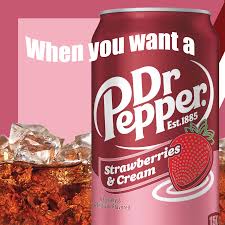 USA Dr Pepper Strawberries and Cream- Single 355ml Can