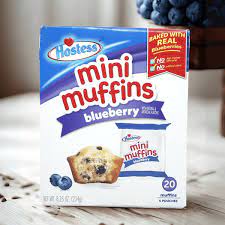 USA Hostess Mini Muffins Blueberry – Box of 5