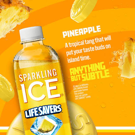 USA Sparkling Ice - Life Savers Pineapple 500ml