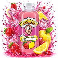 USA Warheads Lemonade 473ml - Sour Strawberry