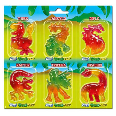 Vidal Dinosaur Jelly - 6x Packs