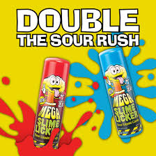 Toxic Waste MEGA Slime Licker 90ml – Blue Razz & Strawberry (Pack of 2)
