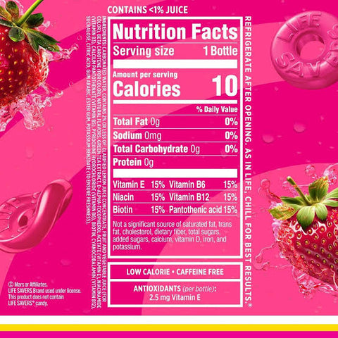 USA Sparkling Ice - Life Savers Strawberry 500ml