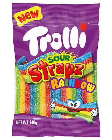 Trolli Sour Strapz 140gm - Rainbow