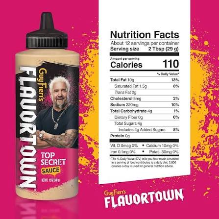 USA Guy Fieri Flavortown - Top Secret Garlic Sauce 355mls