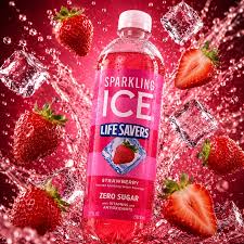 USA Sparkling Ice - Life Savers Strawberry 500ml