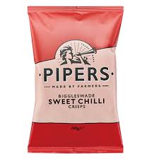 UK Pipers Crisps – Sweet Chilli 150gm