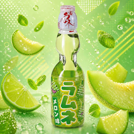 Japanese Hata Ramune 200ml - Melon