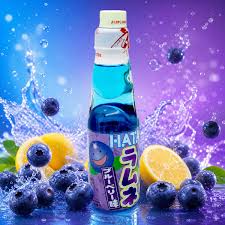 Japanese Hata Ramune 200ml - Blueberry