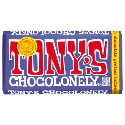 Tony's Chocolonely Dark Milk Pretzel Toffee 180g