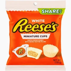 USA Reese's White Miniatures Cups 120gm