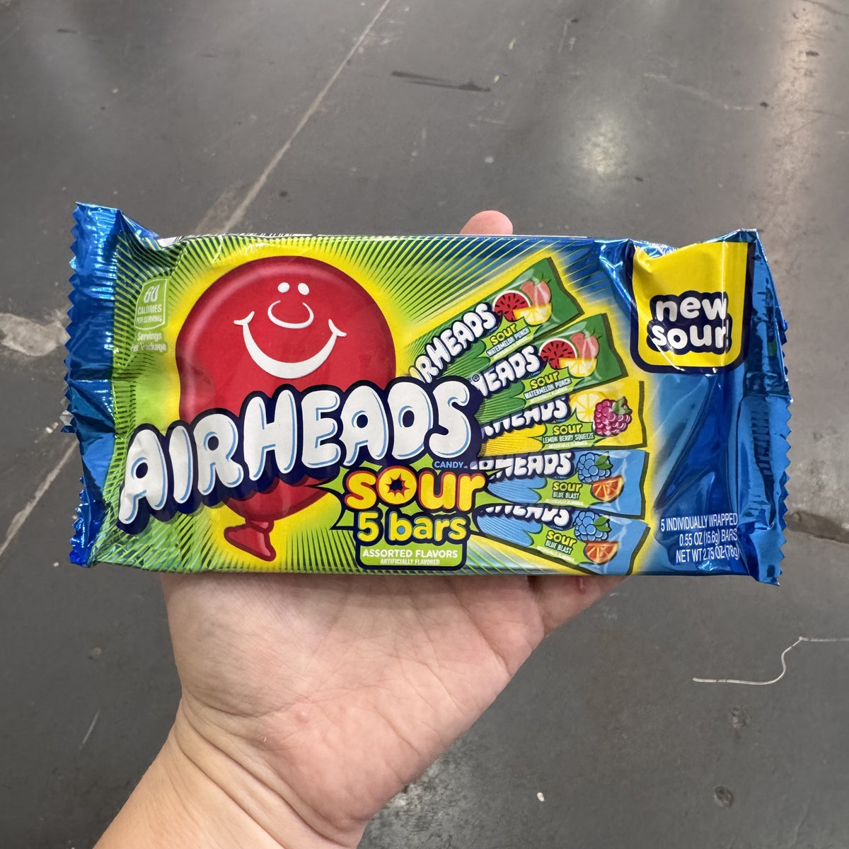 USA Airheads Sour Candy – 5 Bar Pack