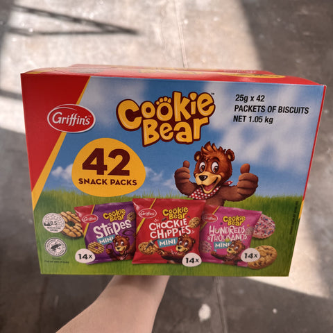 Cookie Bear Snack Packs – 42x Packs