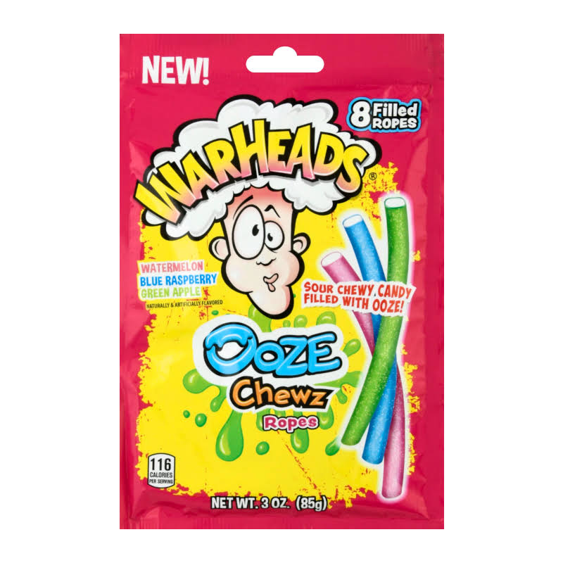 Warheads Ooze Chews Ropes Pack