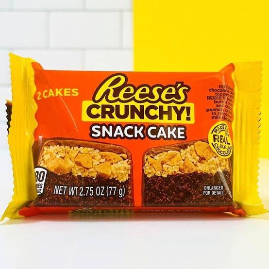 US Reeses Crunchy Snack Cake x2