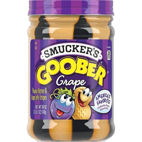 US Smuckers Peanut Butter and Grape Jelly